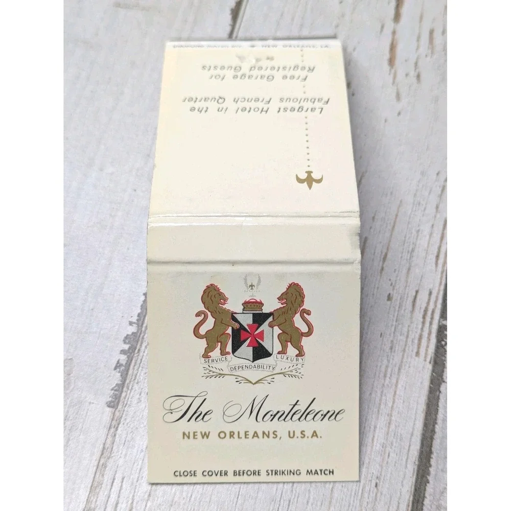 Vintage Matchbook Cover The Monteleone‎ Hotel New Orleans, Louisiana